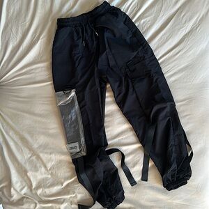 Black cargo pants